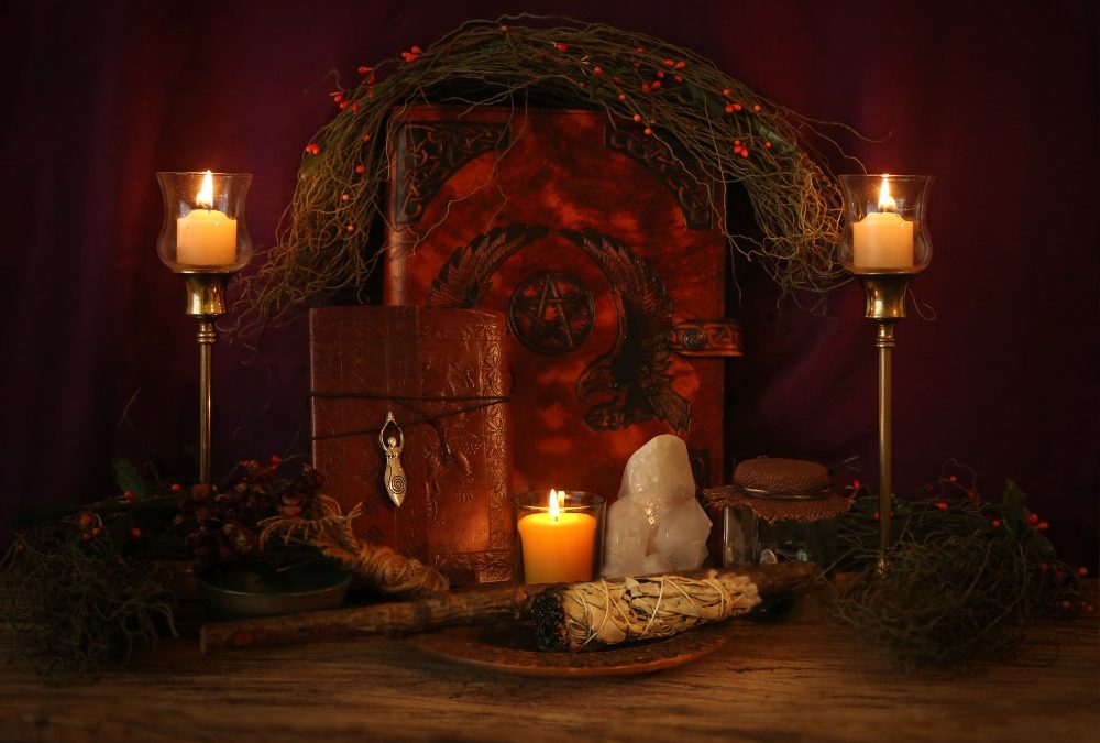 I rituali nell'immaginario con candele e luci soffuse