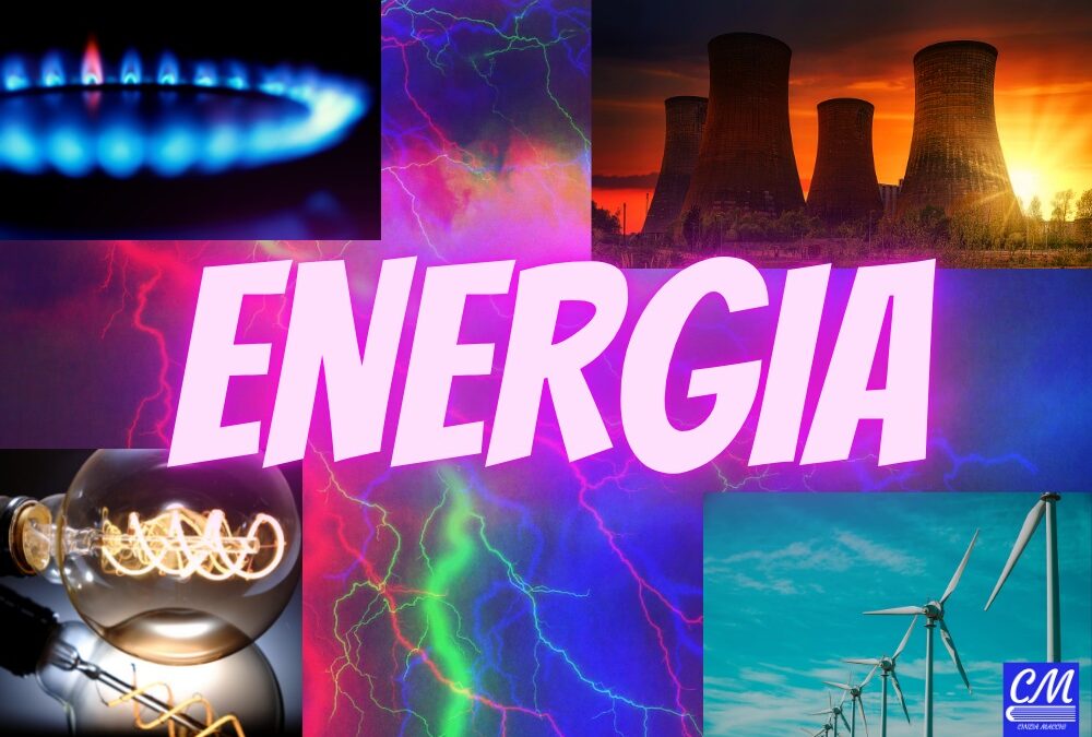 Vari tipi di energia (gas, elettrica) e varie fonti rinnovabili
