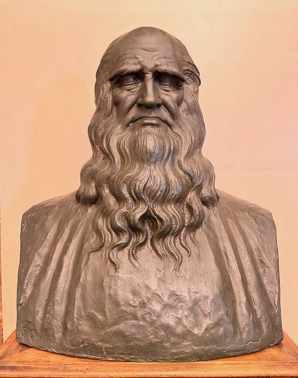 Busto di Leonardo al Museo Leonardiano di Vinci