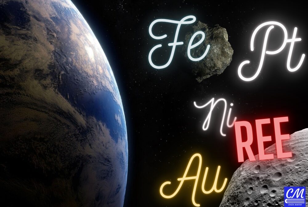 Lo spazio, la Terra, gli asteroidi e i metalli preziosi (Ferro, Oro, Platino e Nichel) e terre rare.