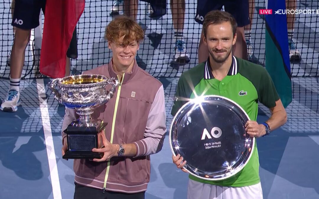 Jannik Sinner vincitore agli Australian Open 2024